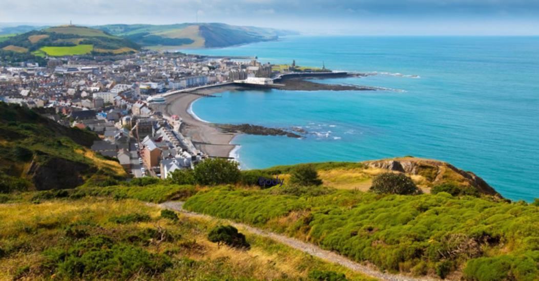 Sea View Escape 2 Bedroom Pet Friendly Caravan At Clarach Bay Aberystwyth Exterior photo